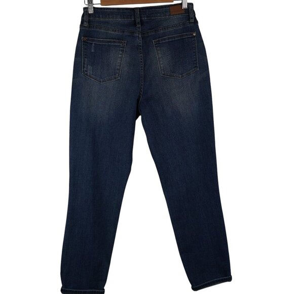 Judy Blue Boyfriend Cut Distressed Mid Rise Size 7 / 28 - Picture 2 of 9